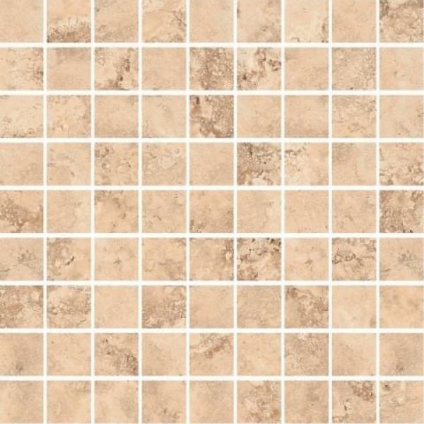 Керамогранит Kerranova Shakespeare 30х30 камень Light Beige | мозаика K-4003/SR/m01/300x300x10