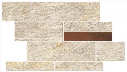 Керамогранит Atlas Concorde Norde Magnesio Brick Corten 27,8x39 см камень (A596)