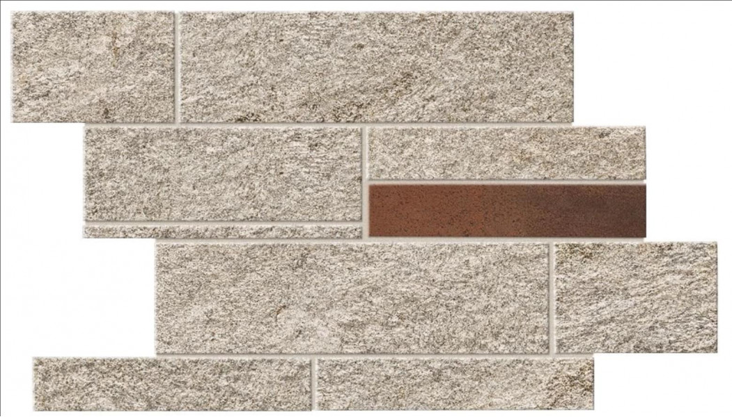 Керамогранит Atlas Concorde Norde Platino Brick Corten 27,8x39 см камень (A598)