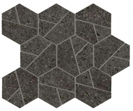 Керамогранит Atlas Concorde Boost Stone 25.0x28.5 камень Tarmac Mosaico Hex мозаика (A7C2)