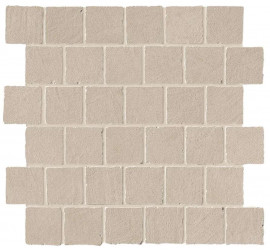 Керамогранит Atlas Concorde Boost Natural 31.0x31.0 бетон Ash Mosaico Tumbled мозаика (A7CG)