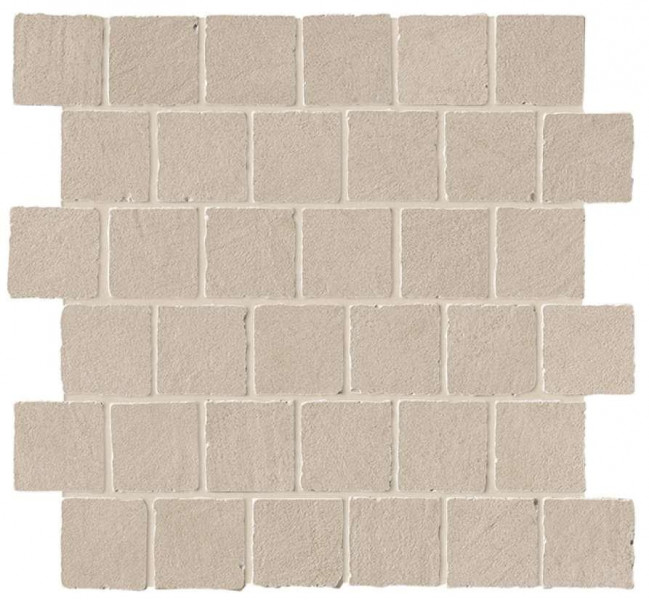 Керамогранит Atlas Concorde Boost Natural 31.0x31.0 бетон Ash Mosaico Tumbled мозаика (A7CG)