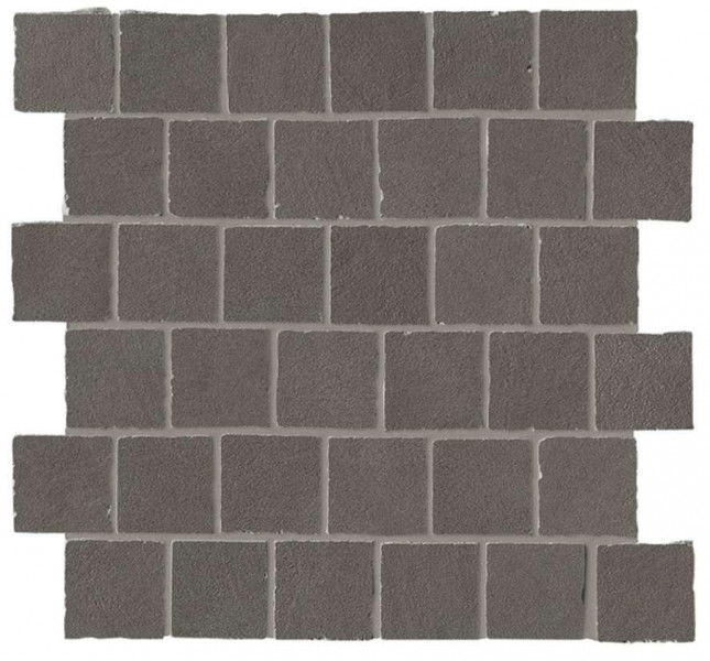 Керамогранит Atlas Concorde Boost Natural 31.0x31.0 бетон Coal Mosaico Tumbled мозаика (A7CJ)
