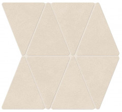 Керамогранит Atlas Concorde Boost Natural 33.8x36.7 бетон Kaolin Mosaico Rhombus мозаика (A7CN)
