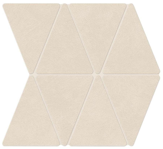 Керамогранит Atlas Concorde Boost Natural 33.8x36.7 бетон Kaolin Mosaico Rhombus мозаика (A7CN)