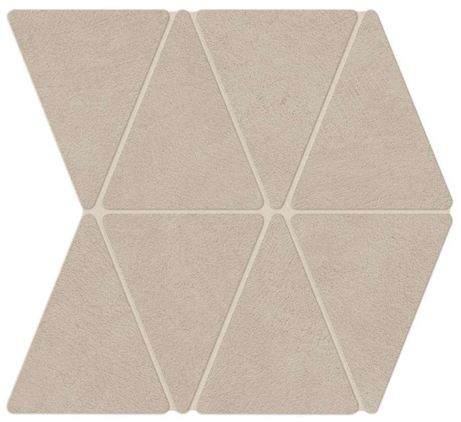 Керамогранит Atlas Concorde Boost Natural 33.8x36.7 бетон Ash Mosaico Rhombus мозаика (A7CO)