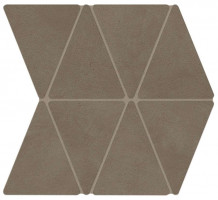 Керамогранит Atlas Concorde Boost Natural 33.8x36.7 бетон Umber Mosaico Rhombus мозаика (A7CQ)
