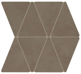 Керамогранит Atlas Concorde Boost Natural 33.8x36.7 бетон Umber Mosaico Rhombus мозаика (A7CQ)