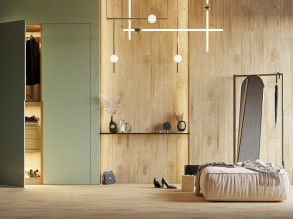 Керамогранит Kerranova Alleya 20х120 дерево Honey | фон K-2101/SR/200x1200x11