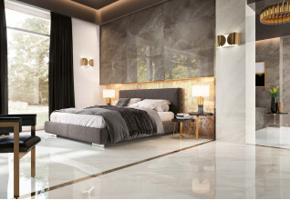 Керамогранит Atlas Concorde Russia Allure Grey Beauty Battiscopa 7,2x60 мрамор, матовый