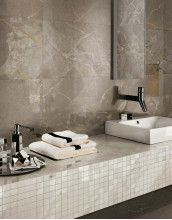Керамогранит Atlas Concorde Russia Allure Grey Beauty Battiscopa 7,2x60 мрамор, матовый