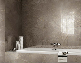 Керамогранит Atlas Concorde Russia Allure Grey Beauty Battiscopa 7,2x60 мрамор, матовый