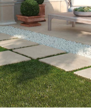 Керамогранит Atlas Concorde Russia Cliff Bianco Lastra 20 mm 60x60 камень, матовый, рельефный