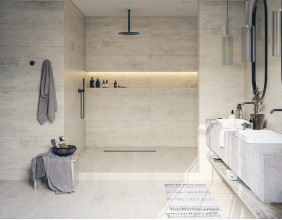 Керамогранит Kerranova Elevator 60х120 камень Beige | фон K-2010/MR/600x1200x11