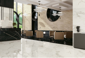 Керамогранит Atlas Concorde Russia Empire Calacatta Black Lapp 120x278 мрамор, полированный