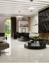 Керамогранит Atlas Concorde Russia Empire Calacatta Diamond Rett 80x80 мрамор, матовый