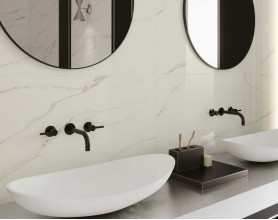 Керамогранит Atlas Concorde Russia Empire Calacatta Diamond Rett 80x80 мрамор, матовый