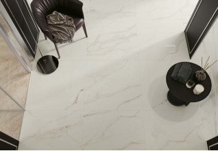 Керамогранит Atlas Concorde Russia Empire Calacatta Diamond Rett 80x80 мрамор, матовый
