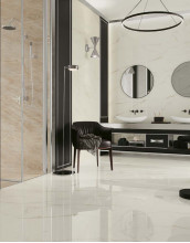 Керамогранит Atlas Concorde Russia Empire Calacatta Diamond Rett 80x80 мрамор, матовый