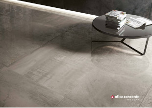 Керамогранит Atlas Concorde Heat Aluminum Battiscopa 7,2х60 металл серый матовый