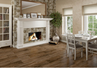 Керамогранит Grasaro Italian Wood 20х60 дерево коричневый | ступень G-252/SR/st01/200x600