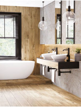 Керамогранит Kerranova Khvoya 20х120 дерево Honey | фон K-2321/SR/200x1200x11