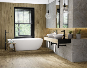 Керамогранит Kerranova Khvoya 20х120 дерево Honey | фон K-2321/SR/200x1200x11