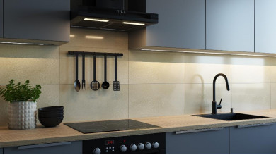 Керамогранит Kerranova Manhattan 30х60 цемент Nikel | фон лаппатированный K-591/CR/300x600x10