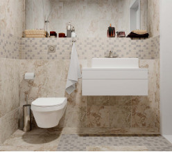Керамогранит Kerranova Shakespeare 30х60 камень Light Grey | фон рельефный K-4001/SR/300x600x10