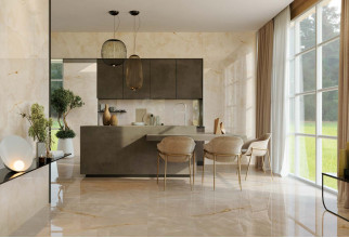 Бордюр Atlas Concorde Symphonyx Cashmere Listello lapp 7,2х60 см камень коричневый полированный