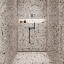 Керамогранит Kerranova Terrazzo 28.2х30.3 камень Light Grey | мозаика K-331/MR/m06/282x303x10