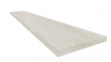 Керамогранит Coliseum Contea 33x120 камень Уайт ступень угловая левая (620070002566)