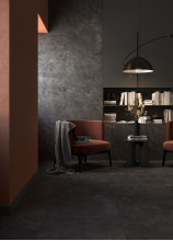 Керамогранит Kerranova Krater 60х120 камень Dark Grey | фон K-2212/SR/600x1200