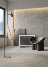 Керамогранит Kerranova Krater 60х120 камень Grey | фон K-2211/SR/600x1200